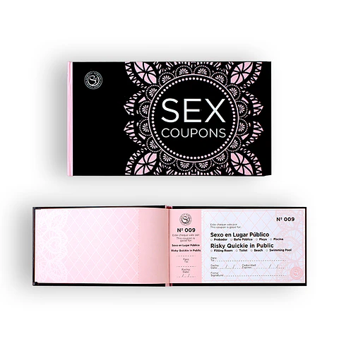 Sex Coupons em Inglês e Espanhol Secret Play