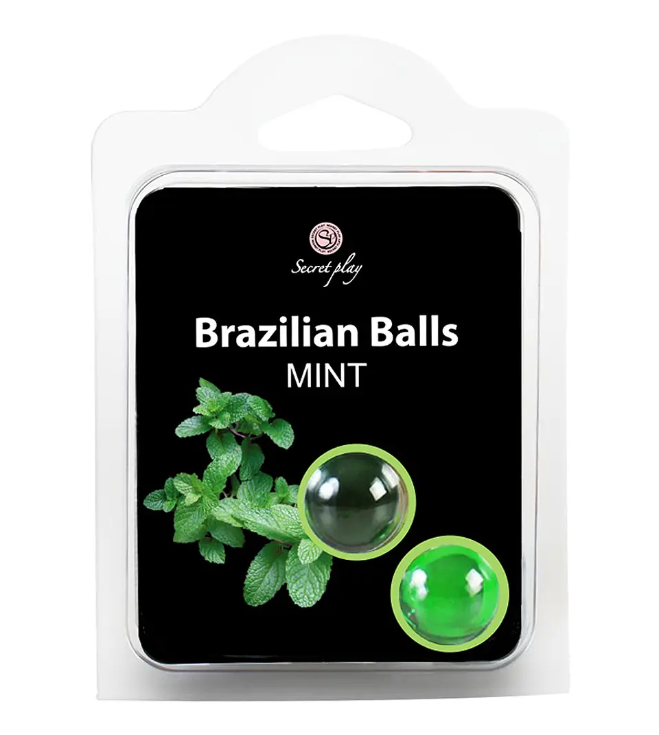 Bolas Lubrificantes Beijáveis Brazilian Balls Sabor a Menta 2 X 4gr Secret Play 4