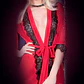 Robe e Tanga Vermelho Chilirose (CR-4113) - Thumbnail 2