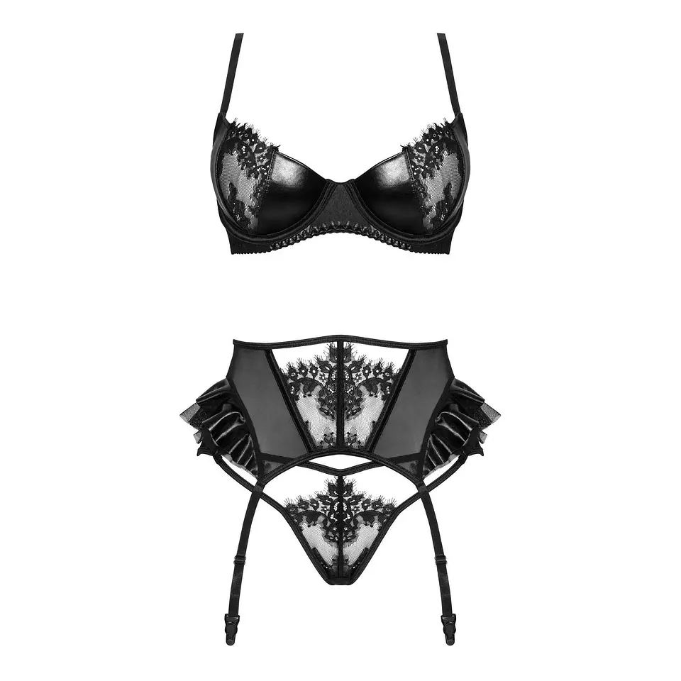 Conjunto de 3 Peças Rafaella Preto Beauty Night Fashion 2