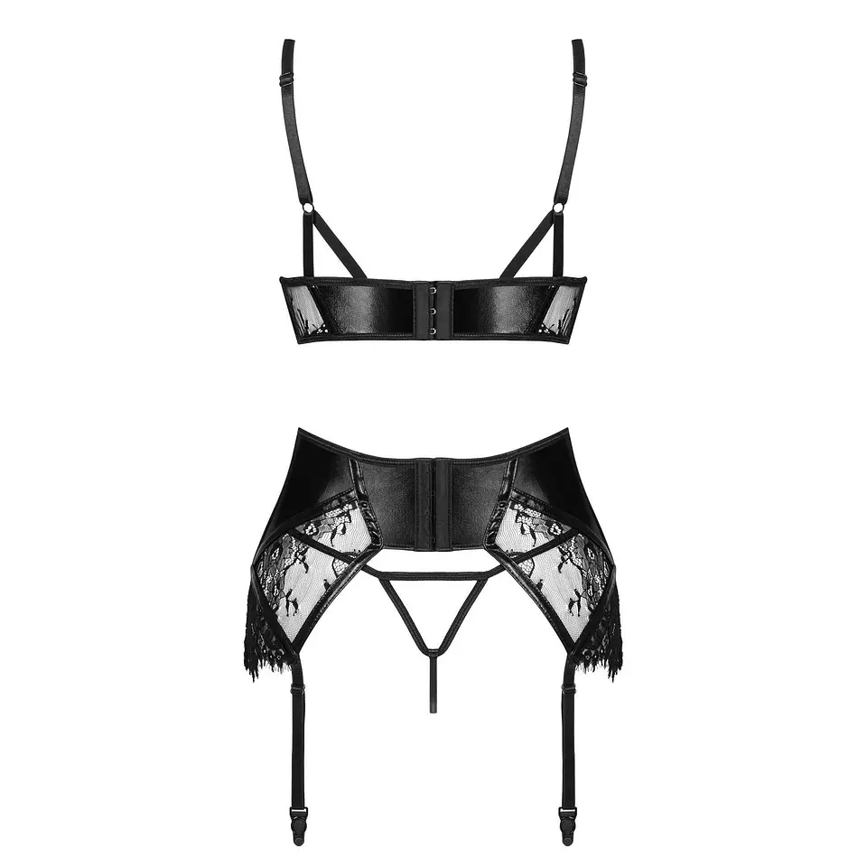 Conjunto de 3 Peças Leonela Preto Beauty Night Fashion 4