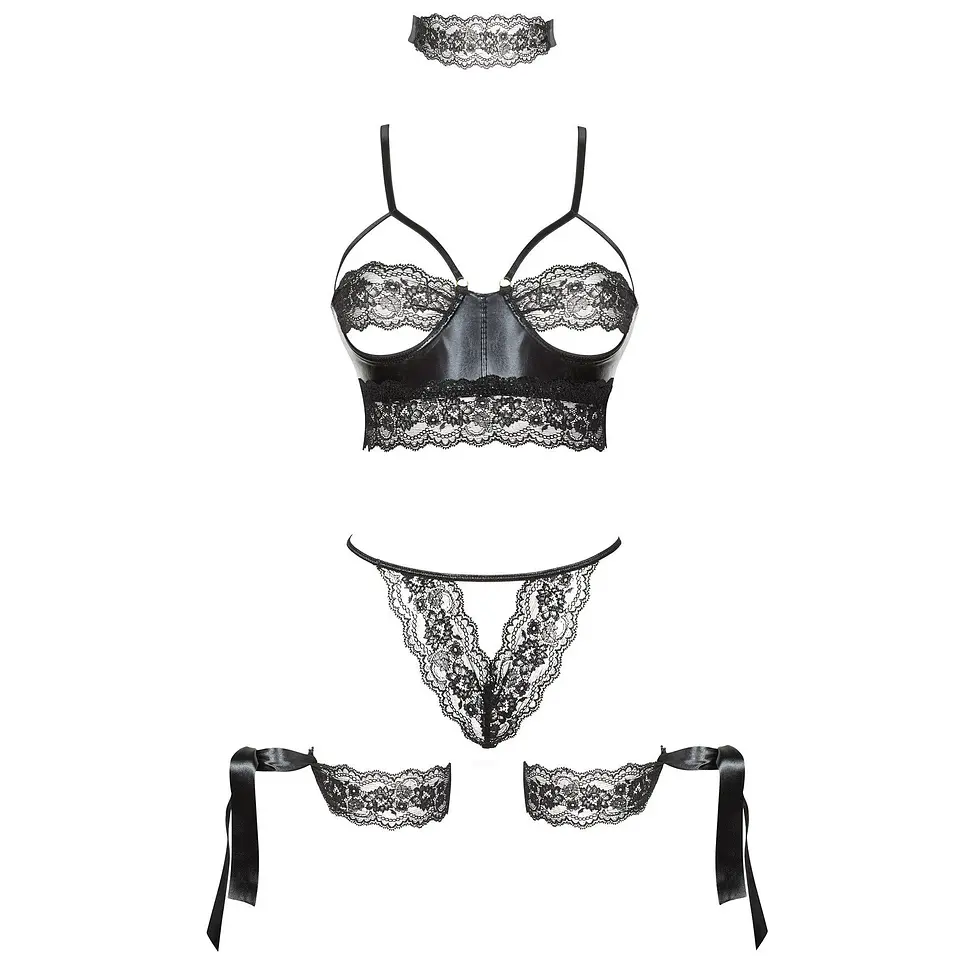 Conjunto de 5 Peças Shaquila Preto Beauty Night Fashion 2