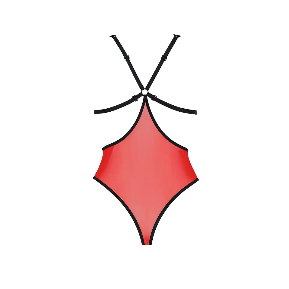 Body Peonia Vermelho Erotic Line Passion 4