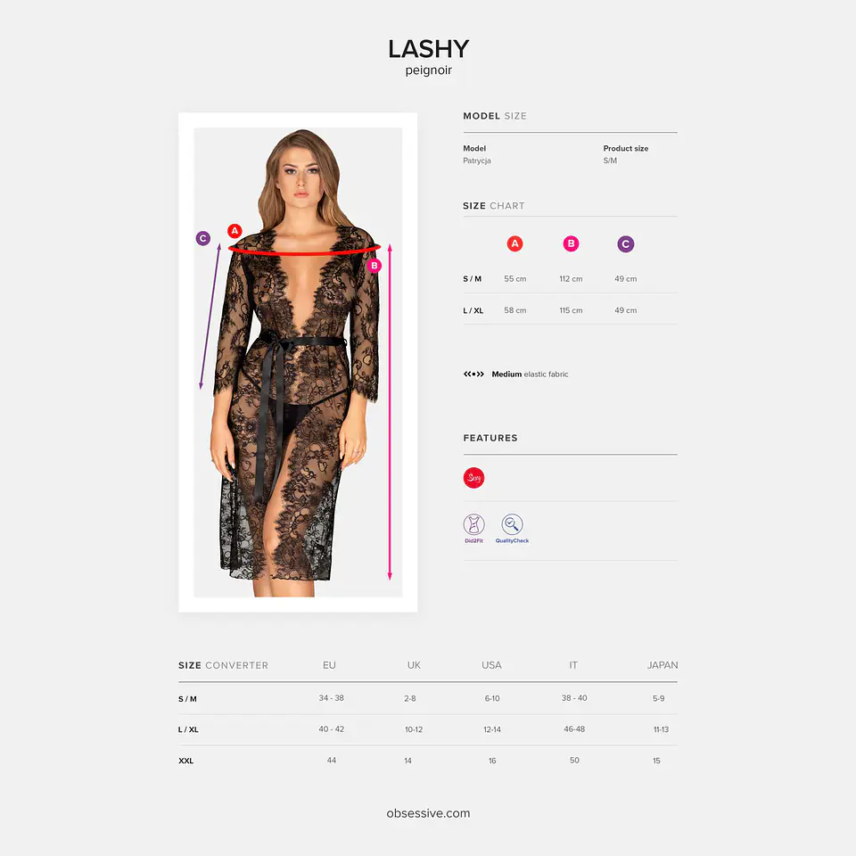 Robe Lashy Obsessive Preto 5