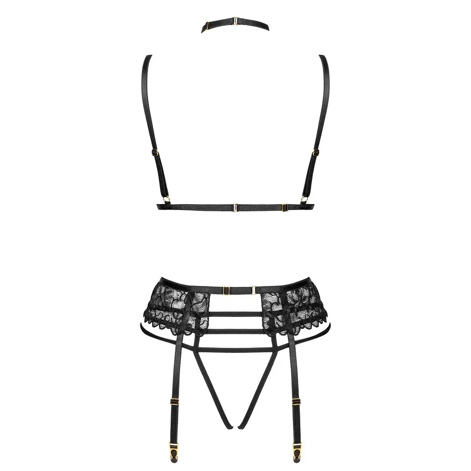 Conjunto de 3 Peças Noemi Preto Beauty Night Fashion 5