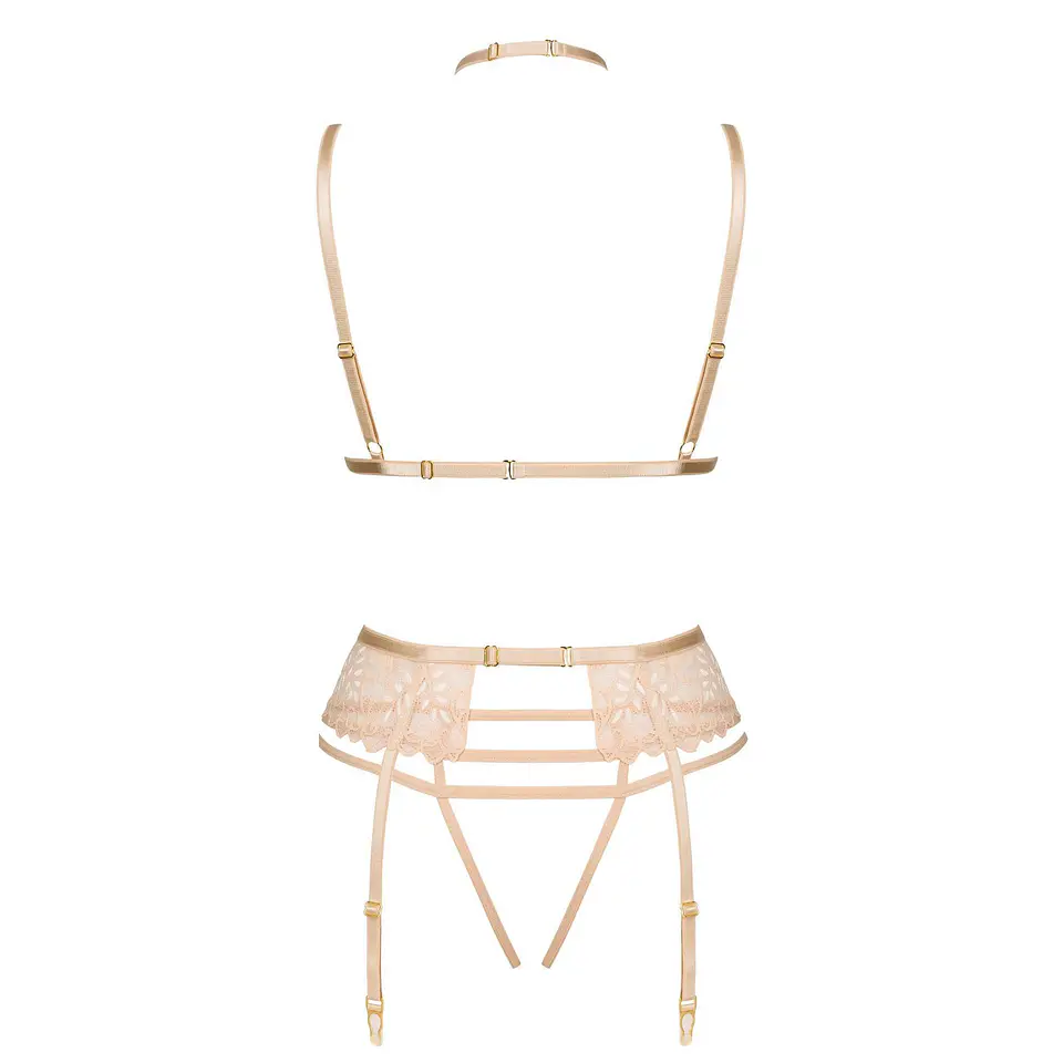 Conjunto de 3 Peças Noemi Nude Beauty Night Fashion 5