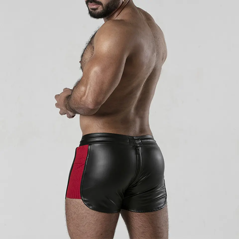 Calção Perneira 2 Way Zipper Contrast Short Vermelho Locker Gear 3