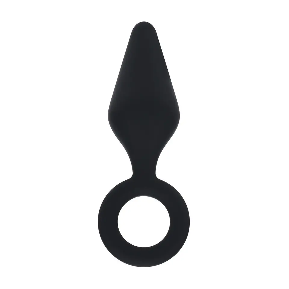 Plug Anal de Silicone M Preto Levelz 1