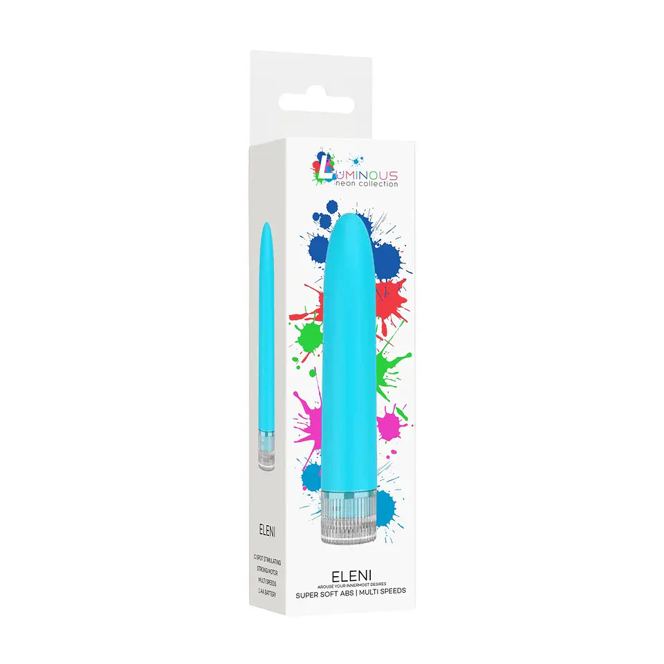 Vibrador Eleni Luminous Neon Collection Azul 2