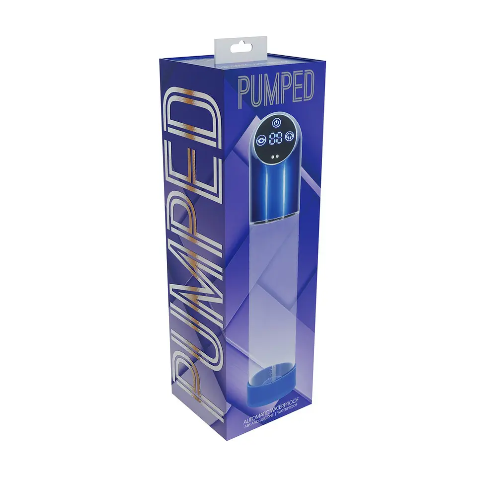 Bomba Automática para Pénis Metal Blue Pumped 2