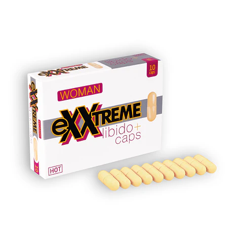 Cápsulas Estimulantes Exxtreme Libido+ Caps para Mulher 10 Cápsulas Hot™