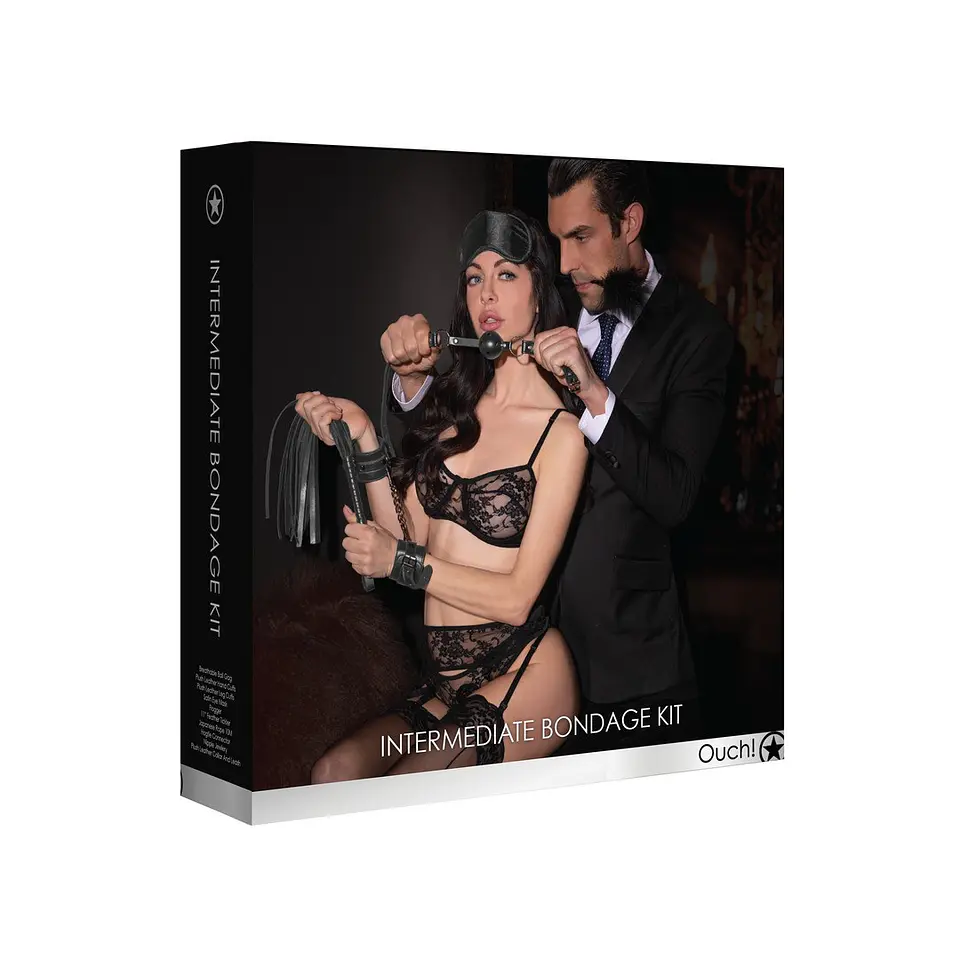 Kit Bondage Intermediate Bondage Kit Preto Ouch! 2
