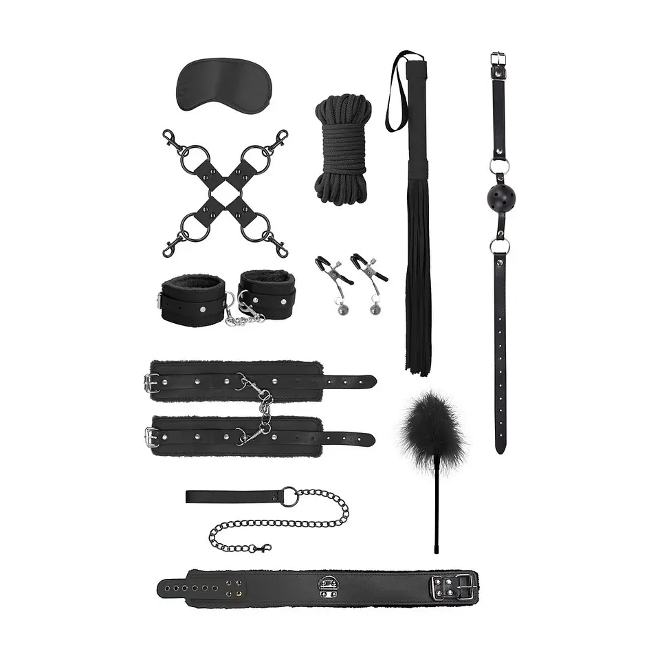 Kit Bondage Intermediate Bondage Kit Preto Ouch! 4