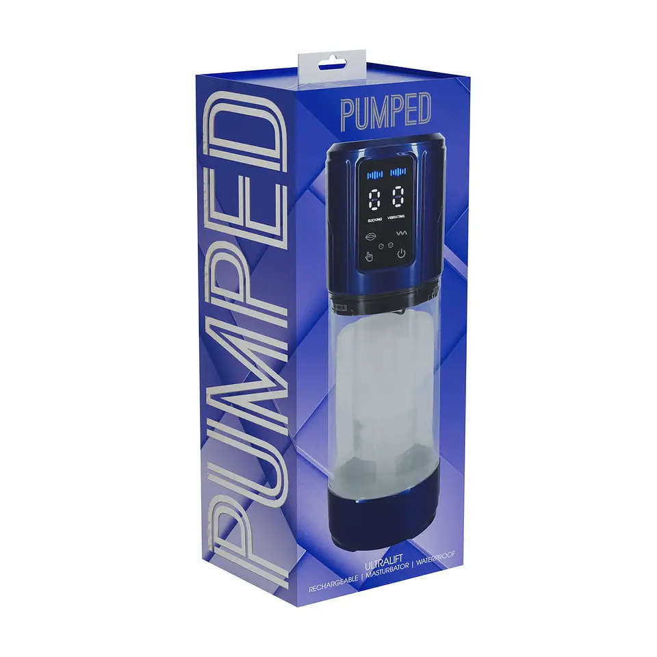Bomba Masturbadora para o Pénis Ultralif Metallic Blue Pumped 2