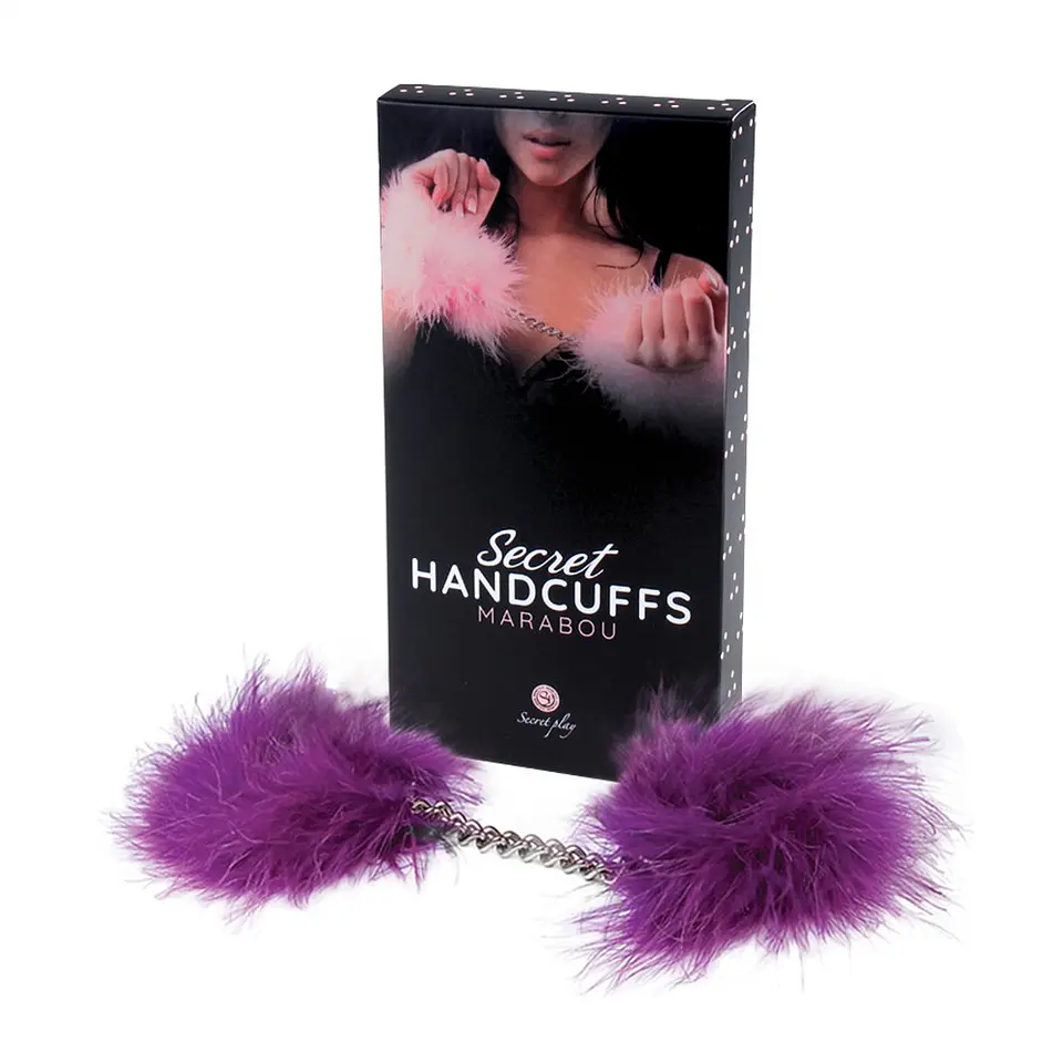 Algemas com Plumas Marabu Roxas Secret Play 4