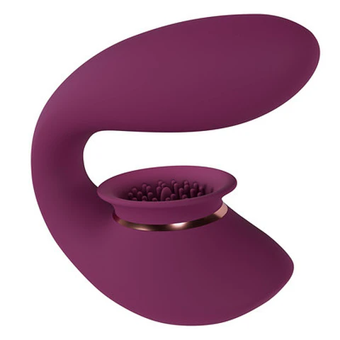 Twitch 3 Vibrador Recarregável e Sucção Bordô Innovation