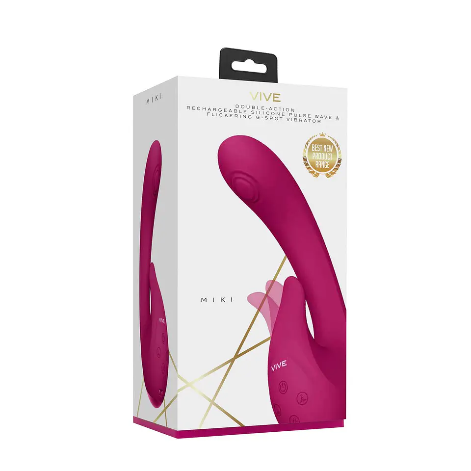 Vibrador Miki Pulse Wave Flickering G-Spot Rosa Vive 2