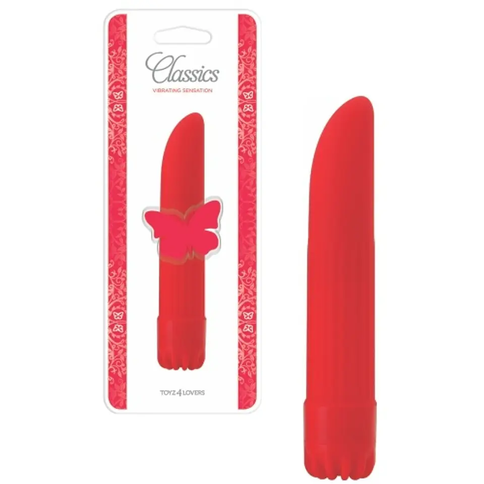 Vibrador Classics Vermelho Pequeno Toyz4lovers 2