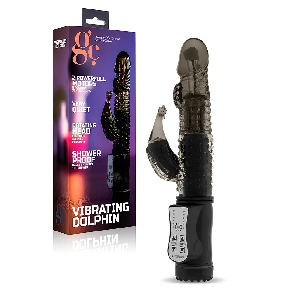 Vibrador Vibrating Dolphin Preto Gc 2