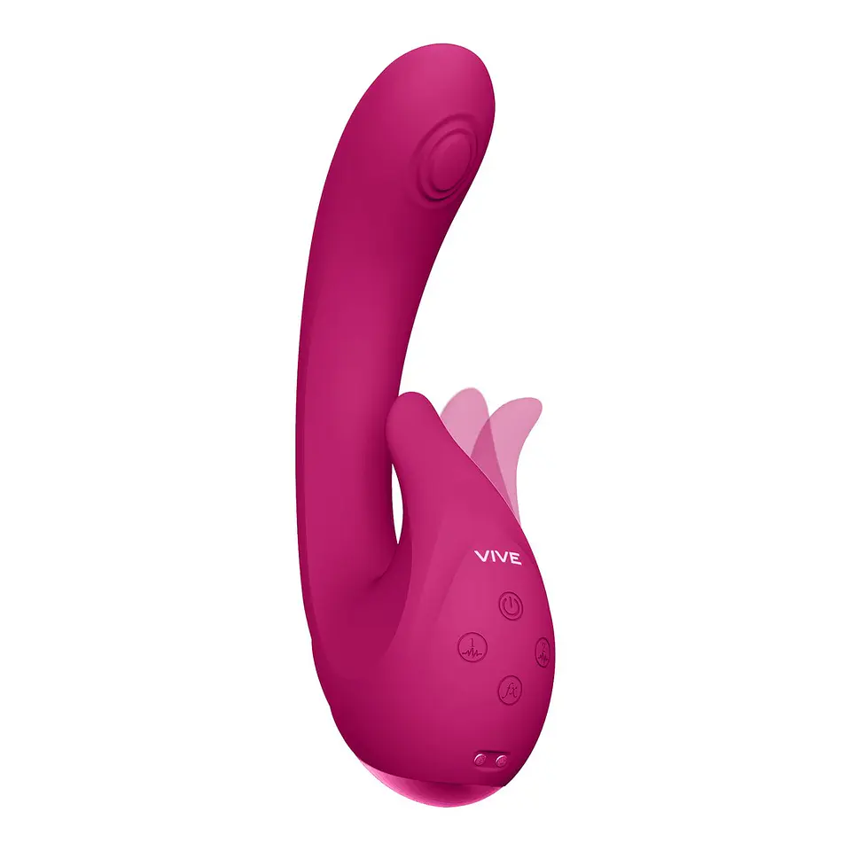 Vibrador Miki Pulse Wave Flickering G-Spot Rosa Vive 6