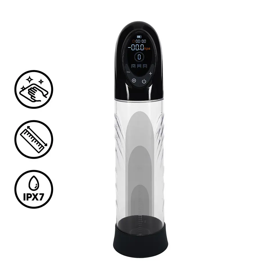 Bomba Automática para o Pénis Cyberpulse Preta Pumped 1