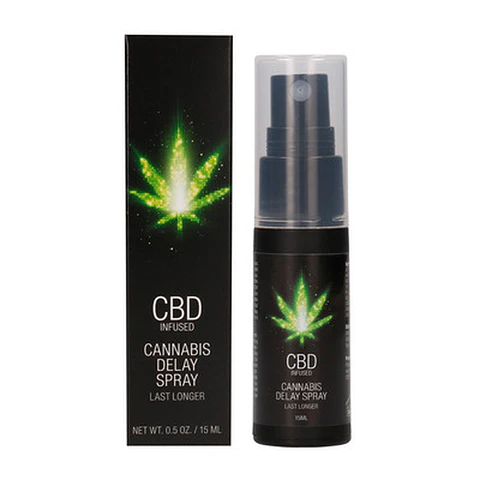 Spray Retardante com CBD Cannabis Delay 0.5 Fl Oz 15 ML Pharmquests