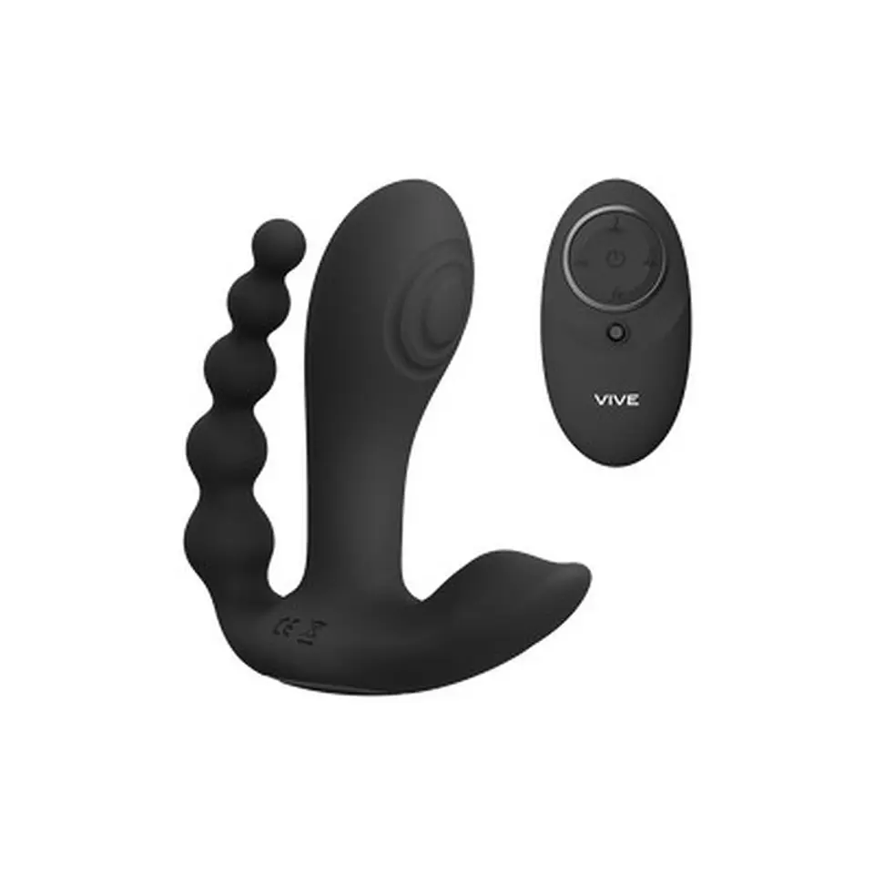 Estimulador com Dupla Penetração Kata Pulse Wave Black Vive 1