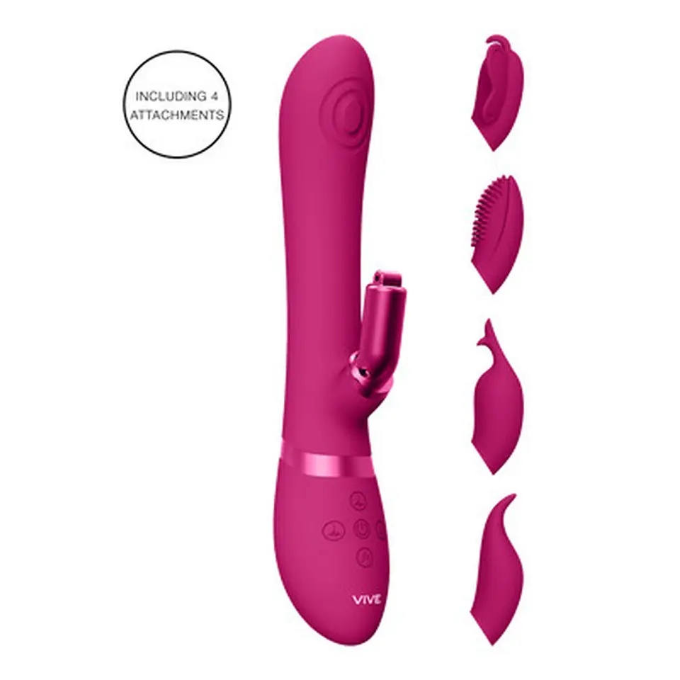Vibrador Etsu Pulse Wave G-Spot Rabbit Rosa Vive 1