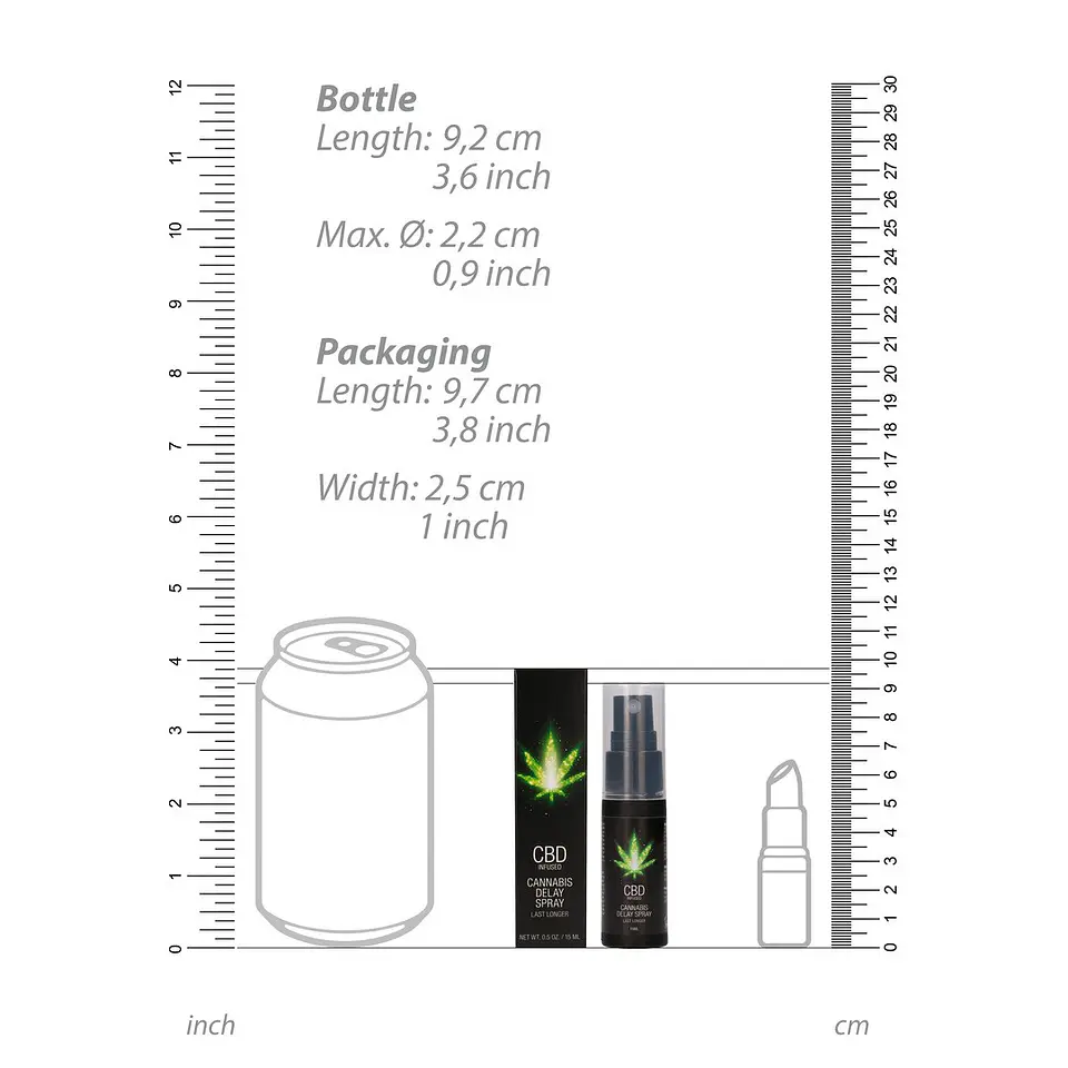 Spray Retardante com CBD Cannabis Delay 0.5 Fl Oz 15 ML Pharmquests 5