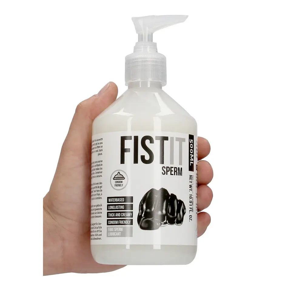Lubrificante à Base de Água com Aspecto de Esperma 17 Fl Oz 500 ML Fist It 6