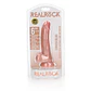 Dildo Realista com Testículos Curved 6 /15.5 CM Flesh Realrock - Thumbnail 2