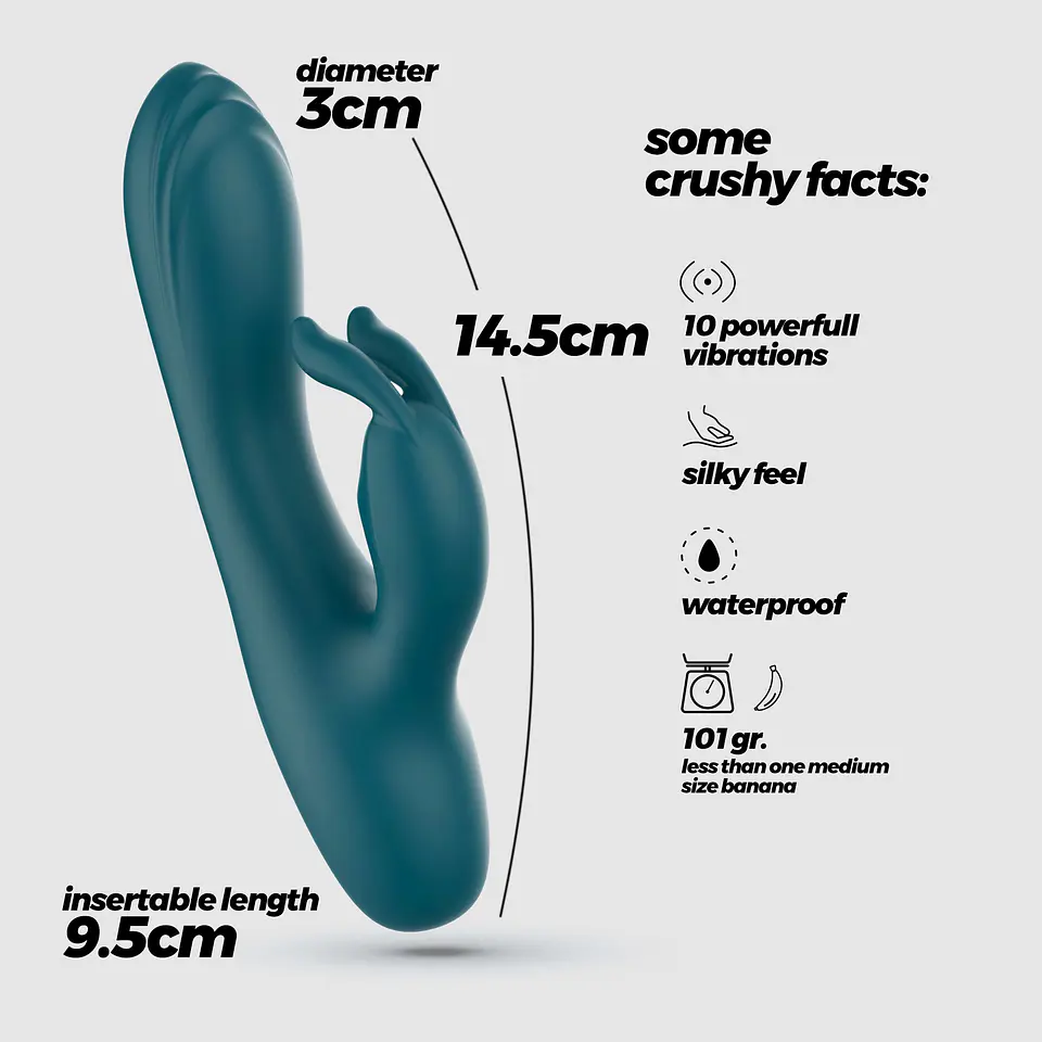 Mini Vibrador Coelho Lola Crushious 3
