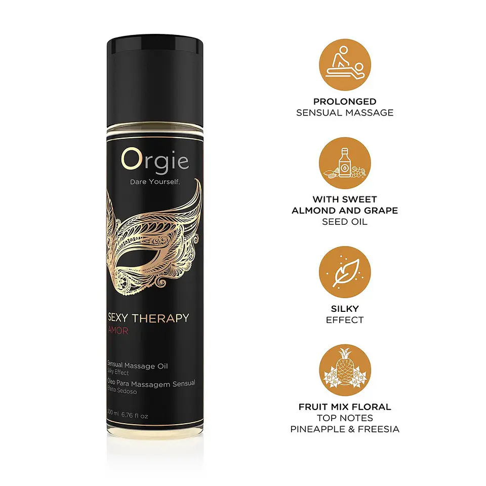 Óleo de Massagem Sexy Therapy Amor 200ml Orgie 1