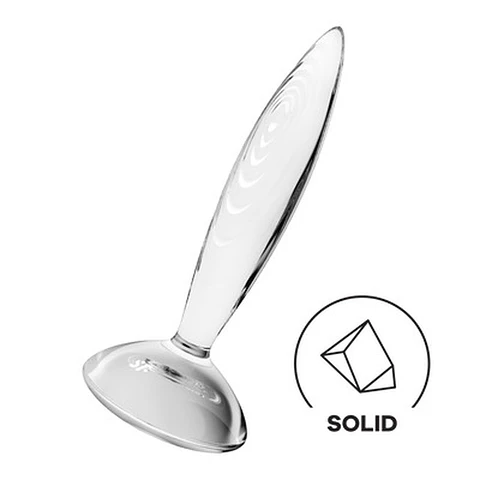 Dildo de Vidro Sparkling Crystal Transparente Satisfyer