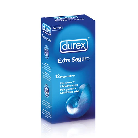 Caixa com 12 Preservativos Extra Seguro Durex