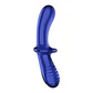 Dildo de Vidro Double Crystal Azul Satisfyer - Thumbnail 4