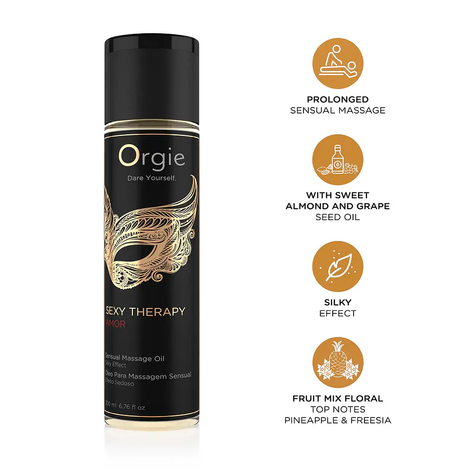 Óleo de Massagem Sexy Therapy Amor 200ml Orgie 6