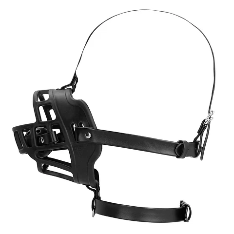 Açaime com Mordaça Preto Xtreme Ouch!