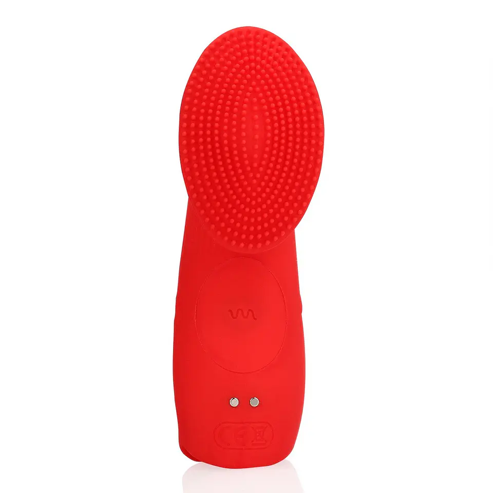 Vibrador de Dedo com Textura Sunrise Red Loveline 4