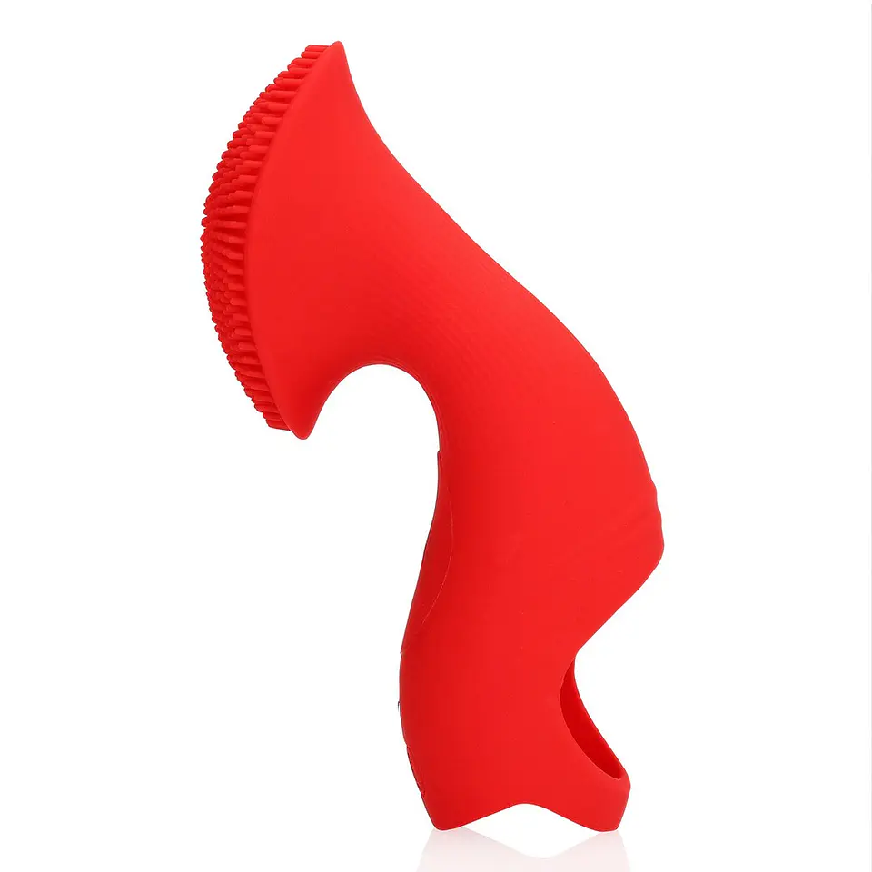 Vibrador de Dedo com Textura Sunrise Red Loveline 5