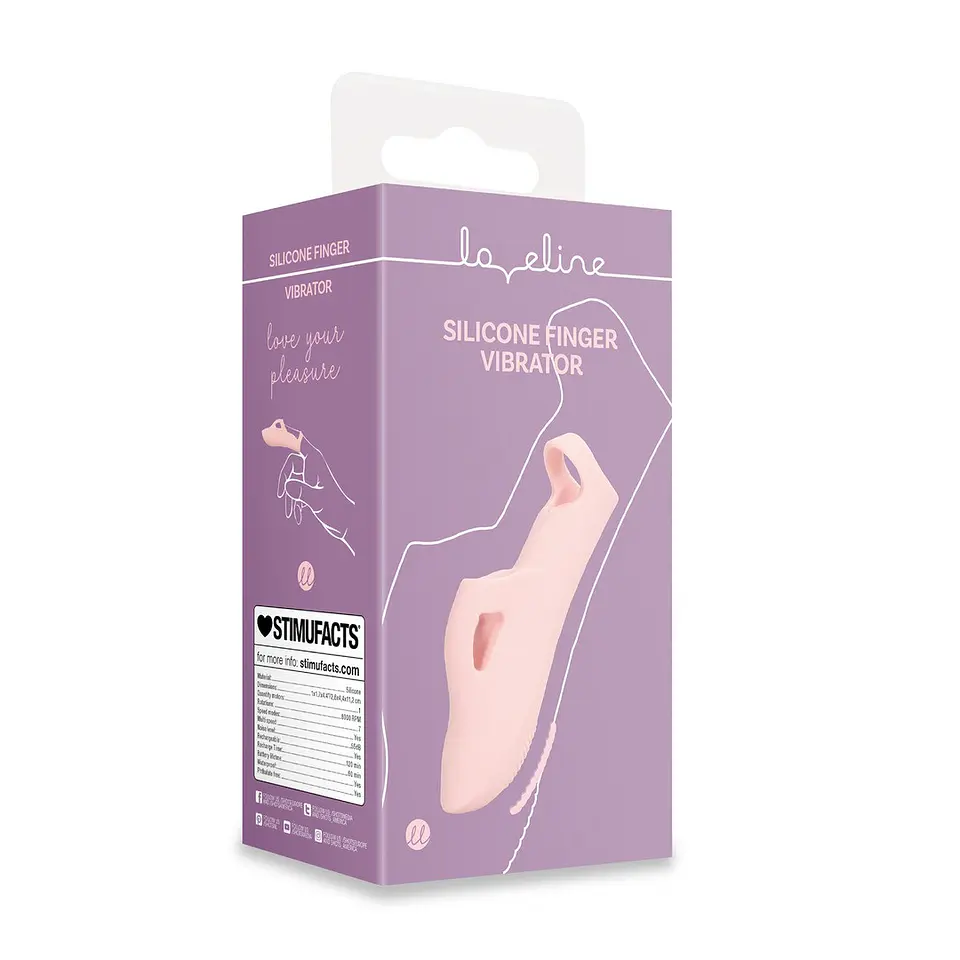 Estimulador Silicone Finger Touch of Pink Loveline 2