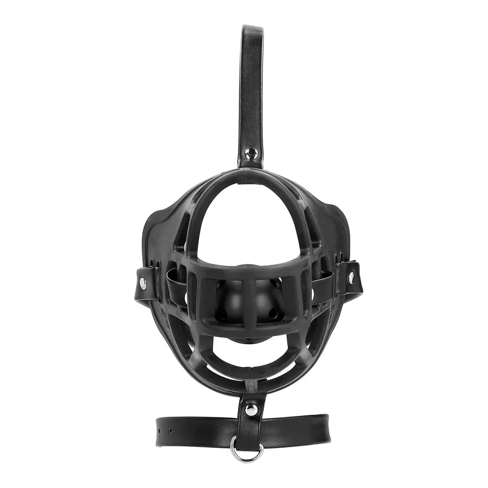 Açaime com Mordaça Preto Xtreme Ouch! 6