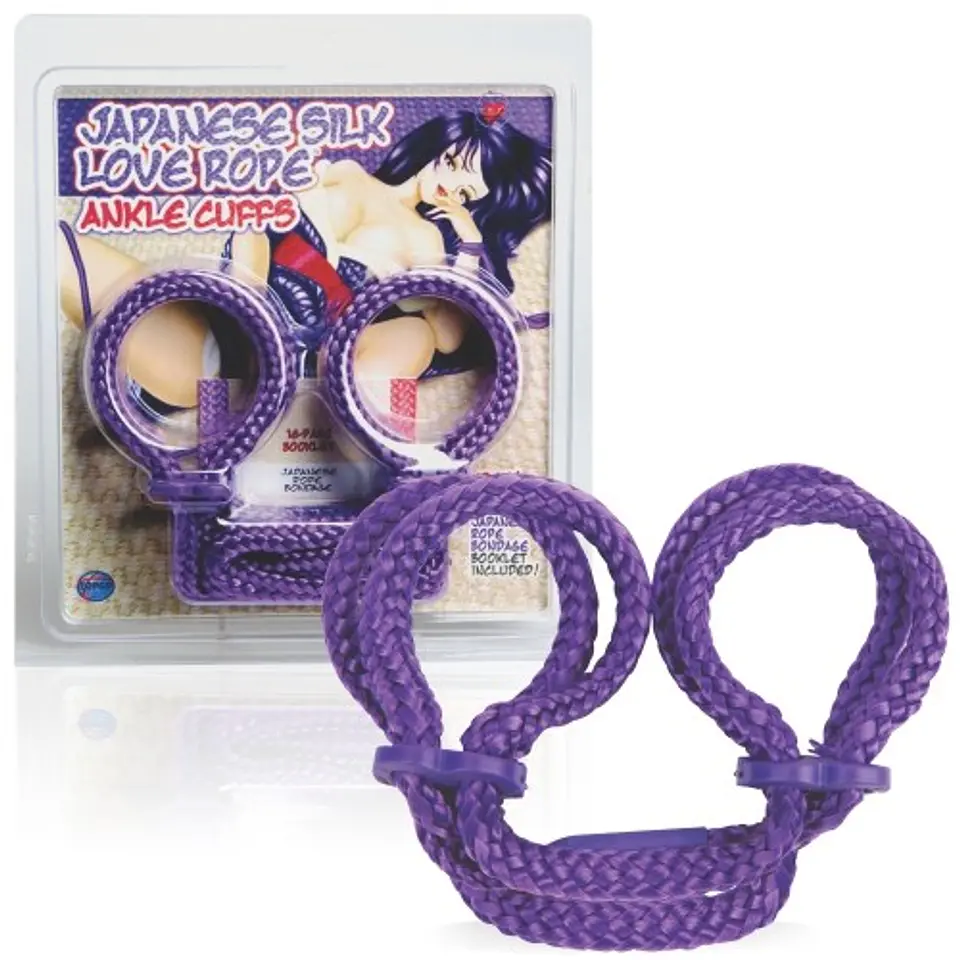 Algemas para os Tornozelos Japanese Silk Love Rope Roxas Tlc® 2