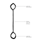 Barra Afastadora com Algemas Ouch! Spreader Bar with Cuffs Preta - Thumbnail 4
