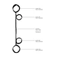 Barra Afastadora com Algemas Ouch! Spreader Bar with Cuffs Preta (modelo 2) - Thumbnail 5