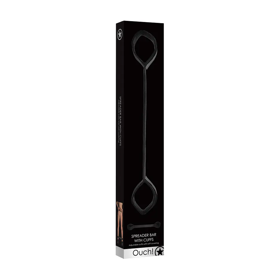 Barra Afastadora com Algemas Ouch! Spreader Bar with Cuffs Preta 6