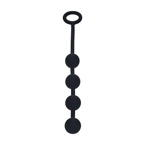 Bolas Anais Redondas em Silicone S 20mm Pretas Levelz