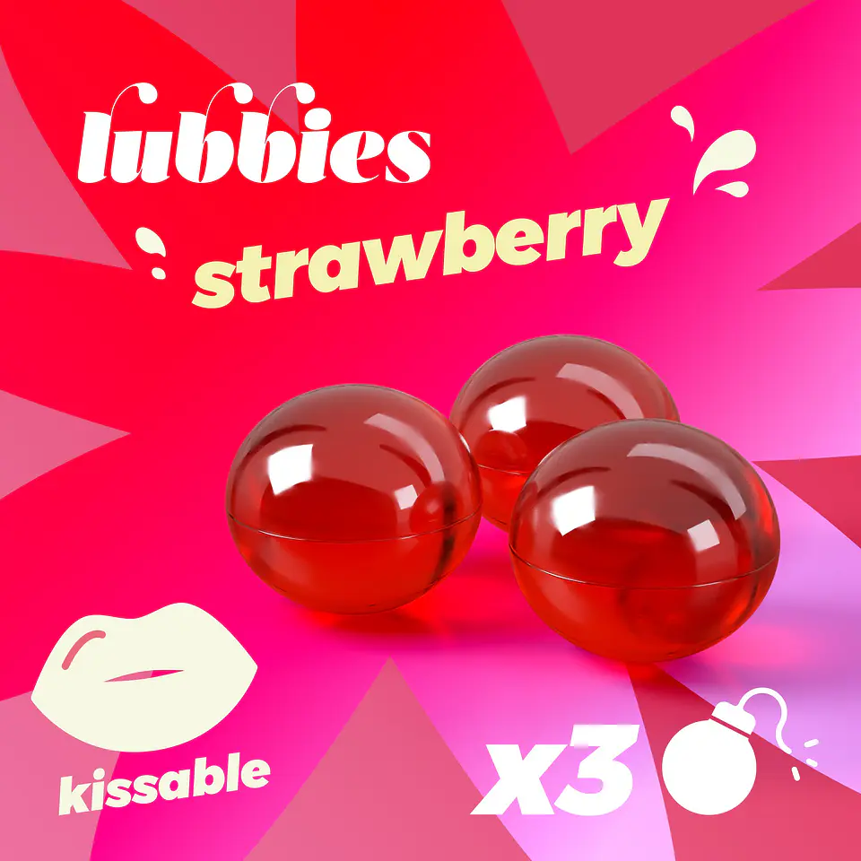 Lubbies Bolinhas de Óleo Beijáveis Morango Crushious 1