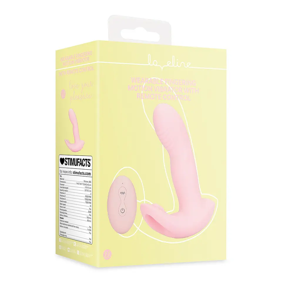 Vibrador de Movimento de Dedos com Controlo Remoto Cherry Chiffon Loveline 2