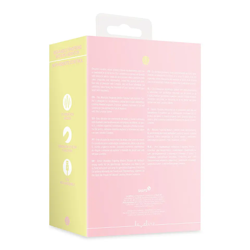 Vibrador de Movimento de Dedos com Controlo Remoto Cherry Chiffon Loveline 3